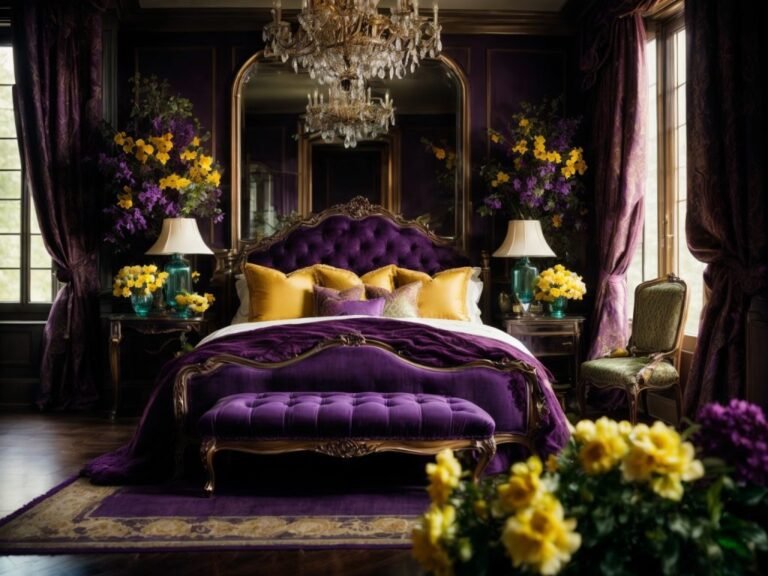 Navy Blue and Lavender: 17 Whimsical Bedroom Ideas for a Dreamy Space!